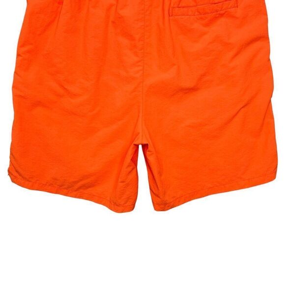 PacSun Playboy‎ Shorts Men's Size Large Neon Orange Athletic Beach Swim Trunks - Picture 8 of 11